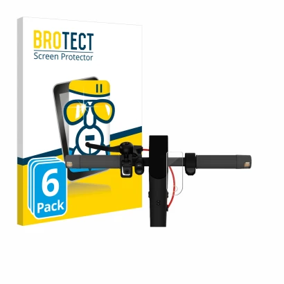 Parte frontale di una confezione del prodotto con il logo del marchio BROTECT. Accanto è raffigurato il dispositivo Xiaomi Mi