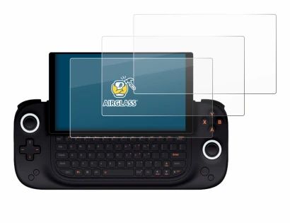 Immagine del dispositivo Ayaneo Slide con un'ampia varietà di protezioni per lo schermo.