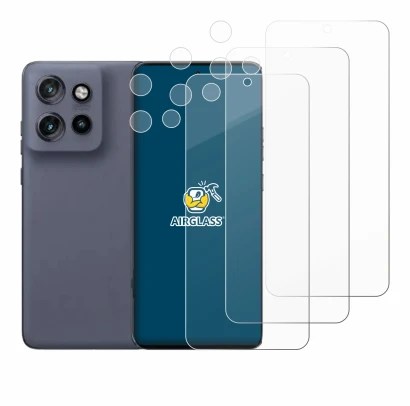 Immagine del dispositivo Motorola Edge 50 Neo (Fronte+Fotocamera) con un'ampia varietà di protezioni per lo schermo.