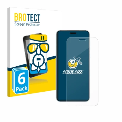 Parte frontale di una confezione del prodotto con il logo del marchio BROTECT. Accanto è raffigurato il dispositivo Honor Magi