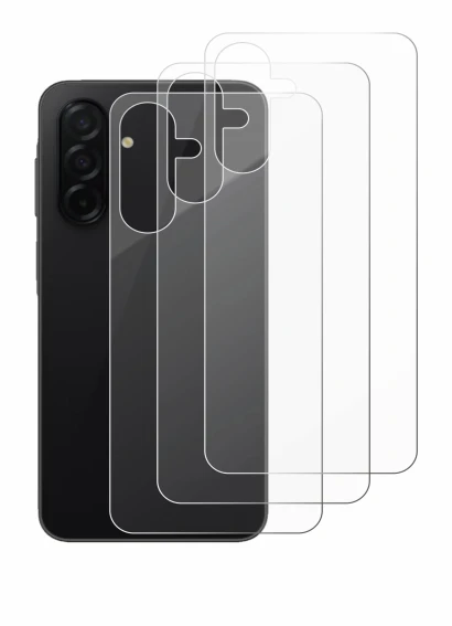 Immagine del dispositivo Samsung Galaxy A26 5G (Posteriore) con un'ampia varietà di protezioni per lo schermo.