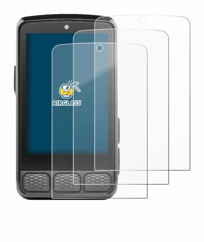 Immagine del dispositivo Wahoo Elemnt Roam 3 con un'ampia varietà di protezioni per lo schermo.