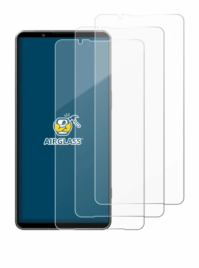 Immagine del dispositivo Sony Xperia 1 VII con un'ampia varietà di protezioni per lo schermo.