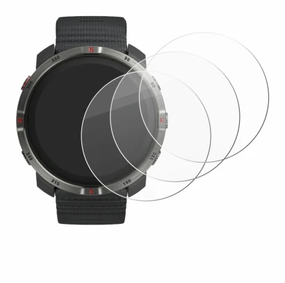 Immagine del dispositivo Polar Grit X2 con un'ampia varietà di protezioni per lo schermo.