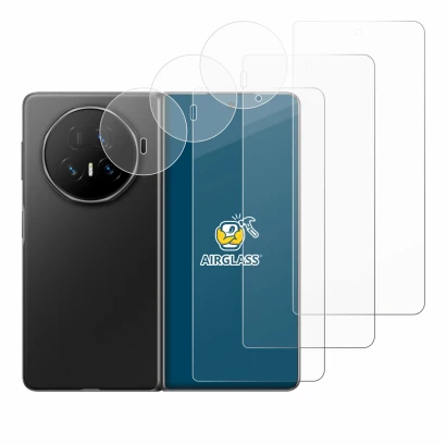 Immagine del dispositivo Honor Magic V5 (Fronte+Fotocamera) con un'ampia varietà di protezioni per lo schermo.