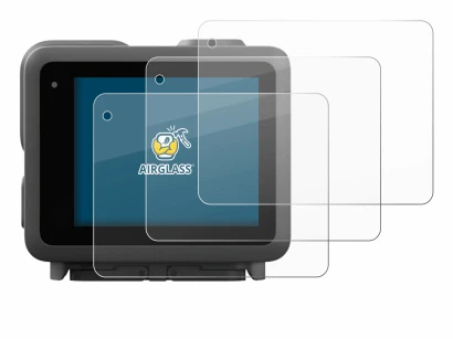 Immagine del dispositivo GoPro Lit Hero con un'ampia varietà di protezioni per lo schermo.