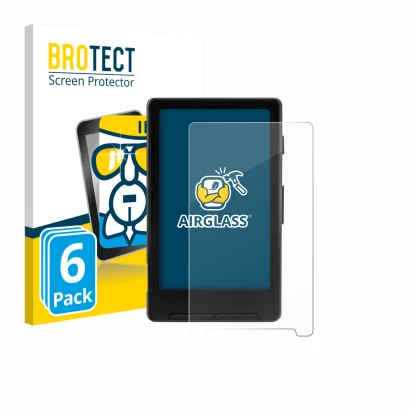 Parte frontale di una confezione del prodotto con il logo del marchio BROTECT. Accanto è raffigurato il dispositivo Xteink X4 