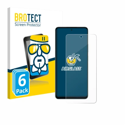 Parte frontale di una confezione del prodotto con il logo del marchio BROTECT. Accanto è raffigurato il dispositivo Oppo A5 4G