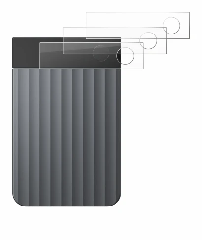 Immagine del dispositivo PLAUD Note Pro con un'ampia varietà di protezioni per lo schermo.