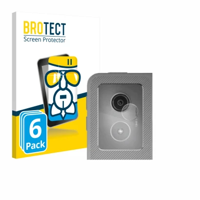 Parte frontale di una confezione del prodotto con il logo del marchio BROTECT. Accanto è raffigurato il dispositivo Lenovo Ide