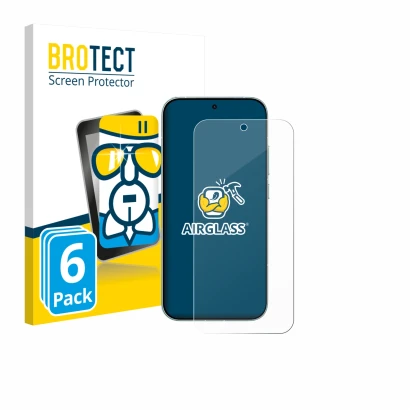 Parte frontale di una confezione del prodotto con il logo del marchio BROTECT. Accanto è raffigurato il dispositivo Xiaomi Red