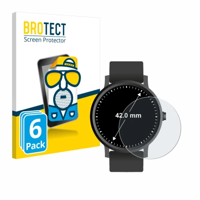 Parte frontale di una confezione del prodotto con il logo del marchio BROTECT. Accanto è raffigurato il dispositivo Orologi (C