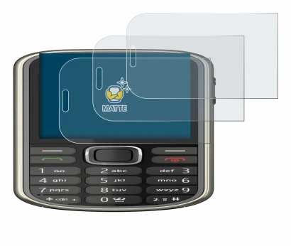 Immagine del dispositivo Nokia 3720 classic con un'ampia varietà di protezioni per lo schermo.