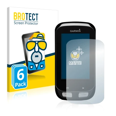Parte frontale di una confezione del prodotto con il logo del marchio BROTECT. Accanto è raffigurato il dispositivo Garmin Edg