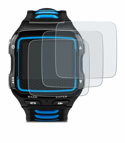 Immagine del dispositivo Garmin Forerunner 920XT con un'ampia varietà di protezioni per lo schermo.