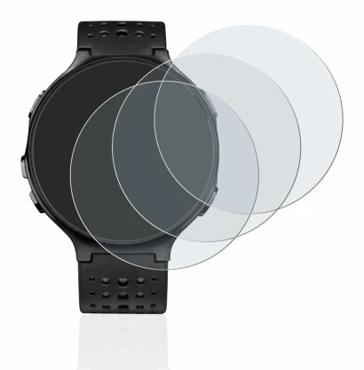 Immagine del dispositivo Garmin Forerunner 235 con un'ampia varietà di protezioni per lo schermo.