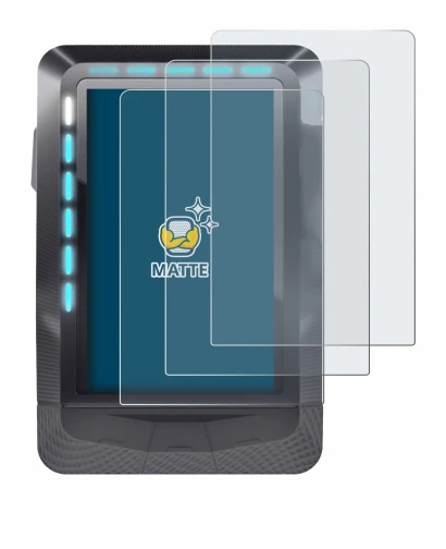 Immagine del dispositivo Wahoo Elemnt GPS con un'ampia varietà di protezioni per lo schermo.