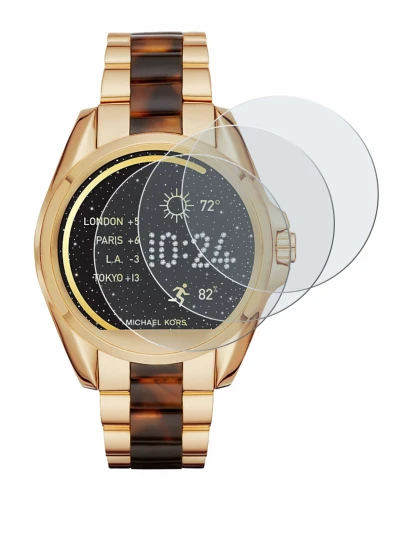 Immagine del dispositivo Michael Kors Access Bradshaw con un'ampia varietà di protezioni per lo schermo.