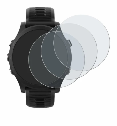 Immagine del dispositivo Garmin Forerunner 935 con un'ampia varietà di protezioni per lo schermo.