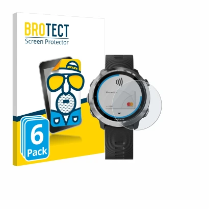 Parte frontale di una confezione del prodotto con il logo del marchio BROTECT. Accanto è raffigurato il dispositivo Garmin For