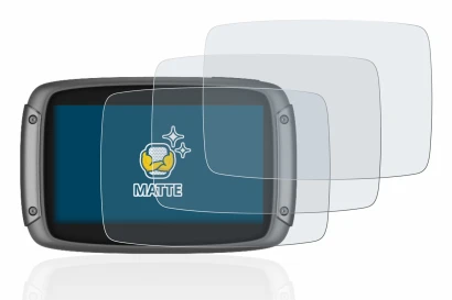 Immagine del dispositivo TomTom Rider 550 con un'ampia varietà di protezioni per lo schermo.