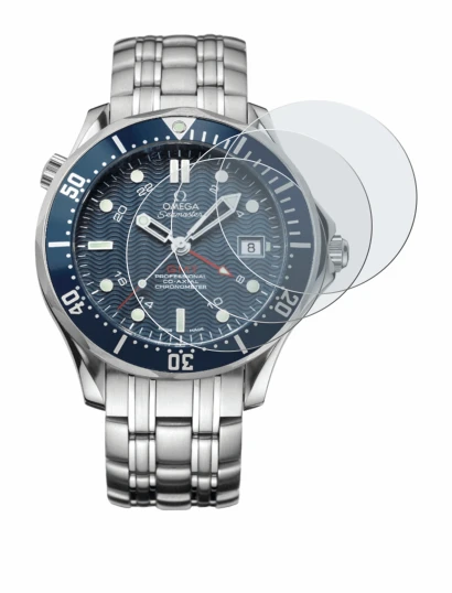 Immagine del dispositivo Omega Seamaster Diver (41 mm) con un'ampia varietà di protezioni per lo schermo.