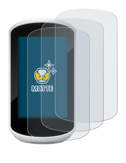 Immagine del dispositivo Garmin Edge Explore 2018 con un'ampia varietà di protezioni per lo schermo.
