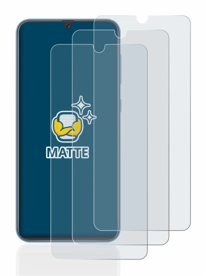 Immagine del dispositivo Samsung Galaxy A40 con un'ampia varietà di protezioni per lo schermo.
