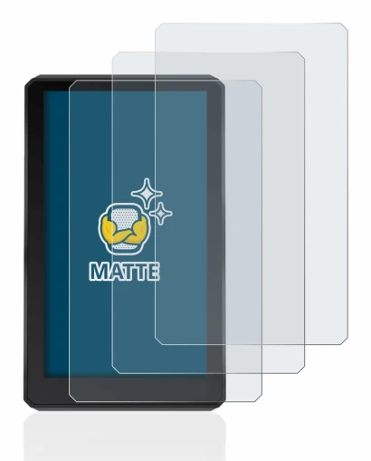 Immagine del dispositivo Garmin zumo XT con un'ampia varietà di protezioni per lo schermo.