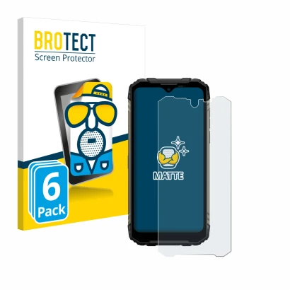 Parte frontale di una confezione del prodotto con il logo del marchio BROTECT. Accanto è raffigurato il dispositivo Doogee S96
