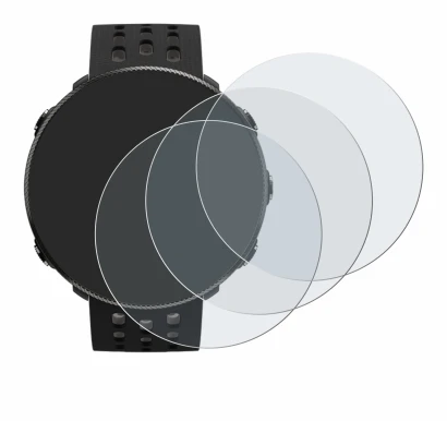 Immagine del dispositivo Polar Vantage M2 con un'ampia varietà di protezioni per lo schermo.