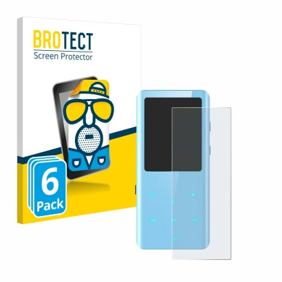 Parte frontale di una confezione del prodotto con il logo del marchio BROTECT. Accanto è raffigurato il dispositivo AGPtek A19