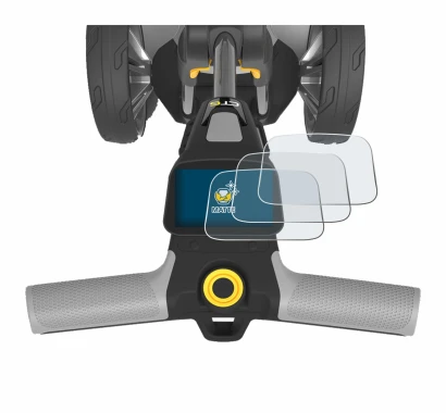 Immagine del dispositivo PowaKaddy CT6 con un'ampia varietà di protezioni per lo schermo.