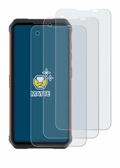 Immagine del dispositivo Doogee V10 con un'ampia varietà di protezioni per lo schermo.