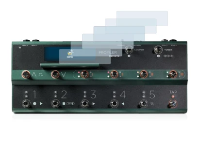 Immagine del dispositivo Kemper Profiler Remote con un'ampia varietà di protezioni per lo schermo.
