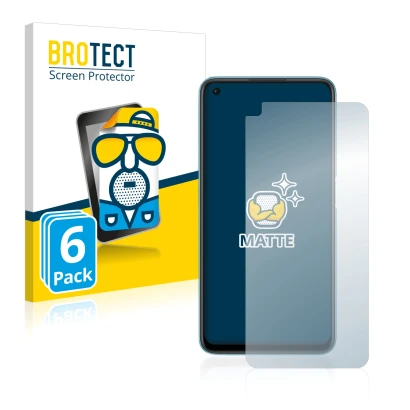 Parte frontale di una confezione del prodotto con il logo del marchio BROTECT. Accanto è raffigurato il dispositivo Oppo A76 c