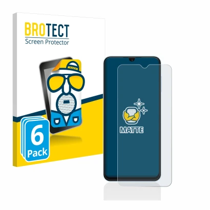 Parte frontale di una confezione del prodotto con il logo del marchio BROTECT. Accanto è raffigurato il dispositivo Samsung Ga