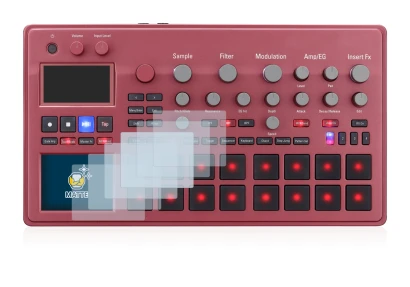Immagine del dispositivo KORG electribe Sampler con un'ampia varietà di protezioni per lo schermo.