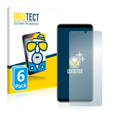 Parte frontale di una confezione del prodotto con il logo del marchio BROTECT. Accanto è raffigurato il dispositivo Infinix No