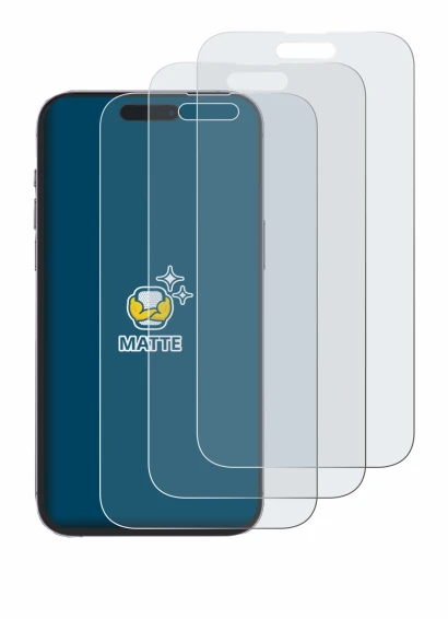 Immagine del dispositivo Apple iPhone 14 Pro Max con un'ampia varietà di protezioni per lo schermo.
