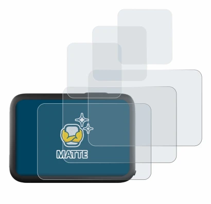 Immagine del dispositivo GoPro Hero 11 Black con un'ampia varietà di protezioni per lo schermo.