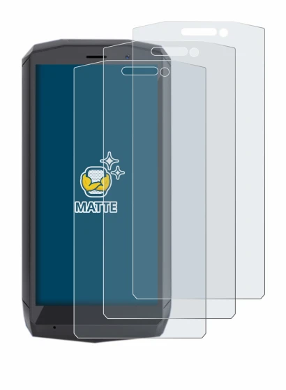 Immagine del dispositivo Cubot Pocket con un'ampia varietà di protezioni per lo schermo.