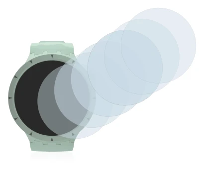 Immagine del dispositivo Swatch Big Bold Bioceramic con un'ampia varietà di protezioni per lo schermo.