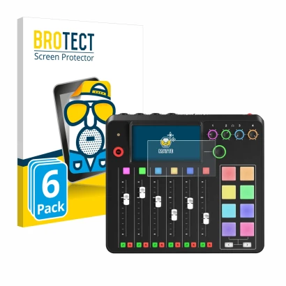 Parte frontale di una confezione del prodotto con il logo del marchio BROTECT. Accanto è raffigurato il dispositivo Rode Rodec