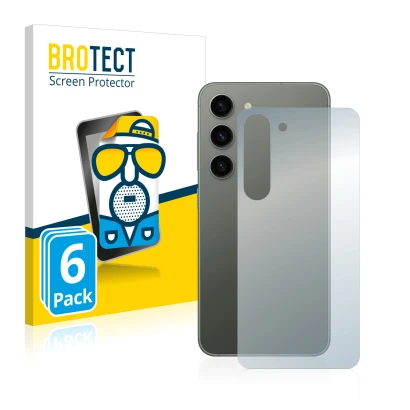 Parte frontale di una confezione del prodotto con il logo del marchio BROTECT. Accanto è raffigurato il dispositivo Samsung Ga