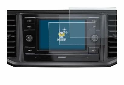 Immagine del dispositivo Volkswagen Crafter Composition Colour 2022 con un'ampia varietà di protezioni per lo schermo.