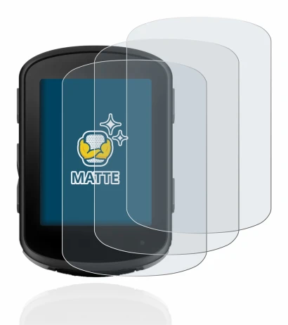 Immagine del dispositivo Garmin Edge 840 con un'ampia varietà di protezioni per lo schermo.