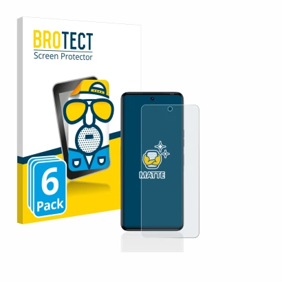 Parte frontale di una confezione del prodotto con il logo del marchio BROTECT. Accanto è raffigurato il dispositivo Tecno Camo