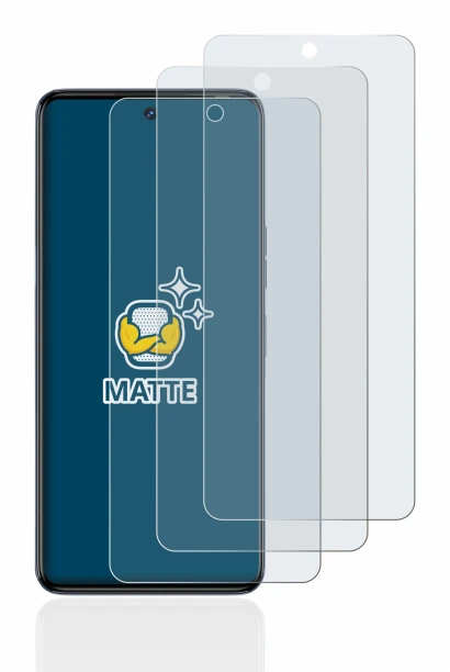Immagine del dispositivo Tecno Camon 20 con un'ampia varietà di protezioni per lo schermo.