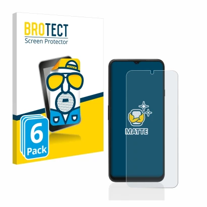Parte frontale di una confezione del prodotto con il logo del marchio BROTECT. Accanto è raffigurato il dispositivo Cubot P80
